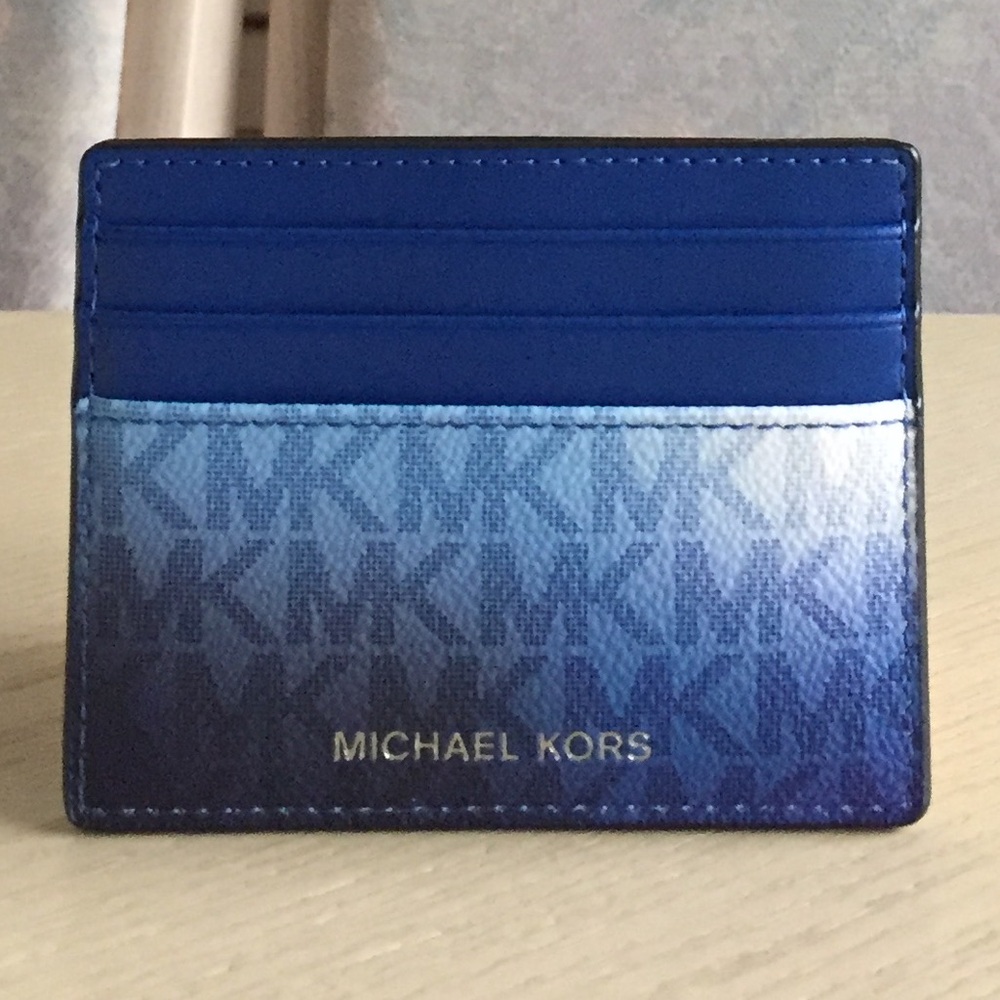 Michael Kors Cooper Galaxy Blue Multi Card Holder